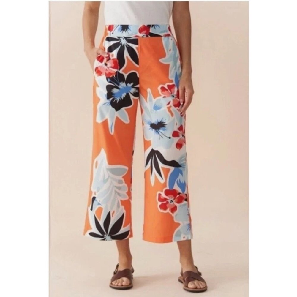 Soft Surroundings Cabana Bay Wide Leg Pants - Large